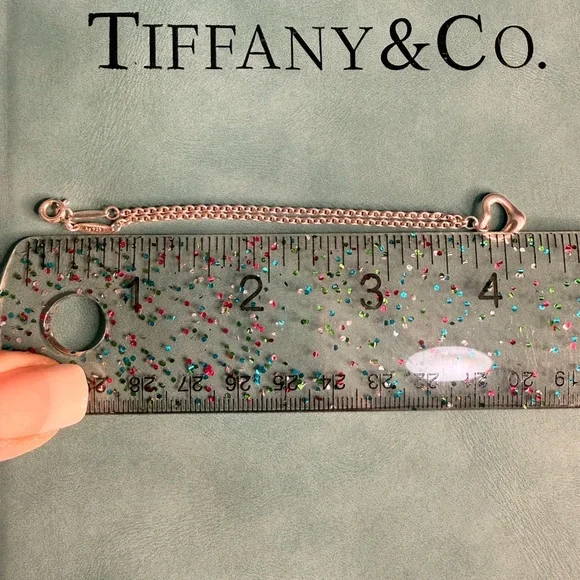✨ Tiffany & Co. Elsa Peretti Open Heart Bracelet – Sterling Silver ✨ - Picture 5 of 7